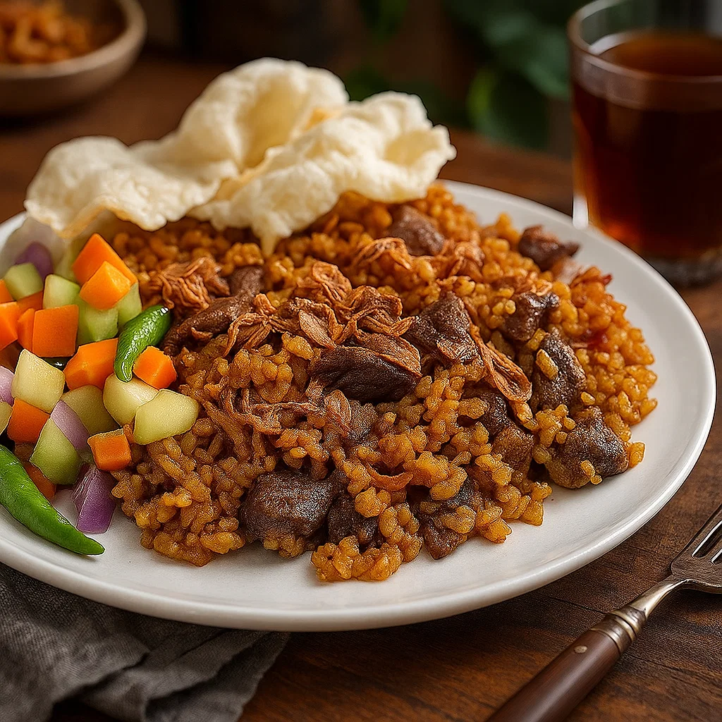 NASI GORENG Kambing + Telor (Ceplok/Dadar)