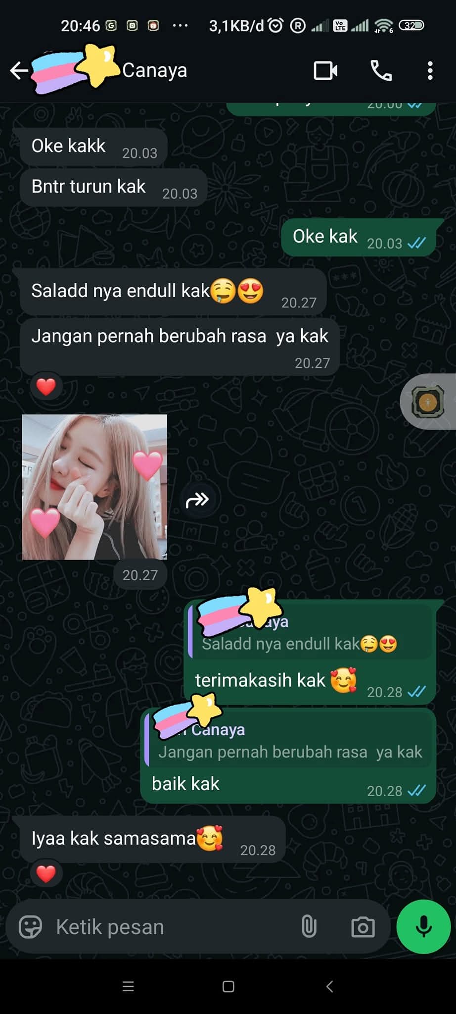Chat conversation screenshot 9