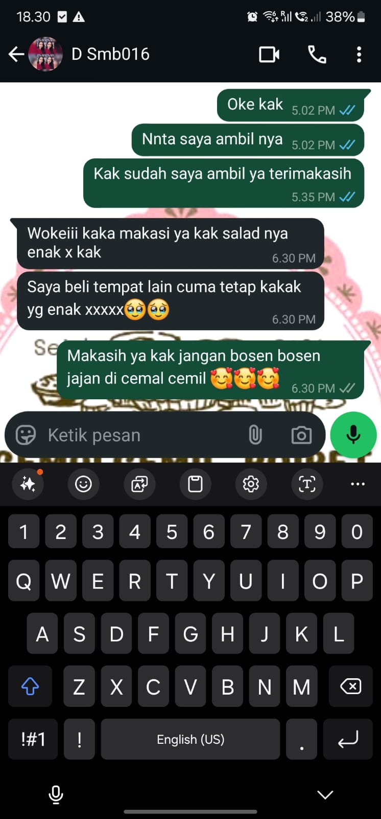 Chat conversation screenshot 5