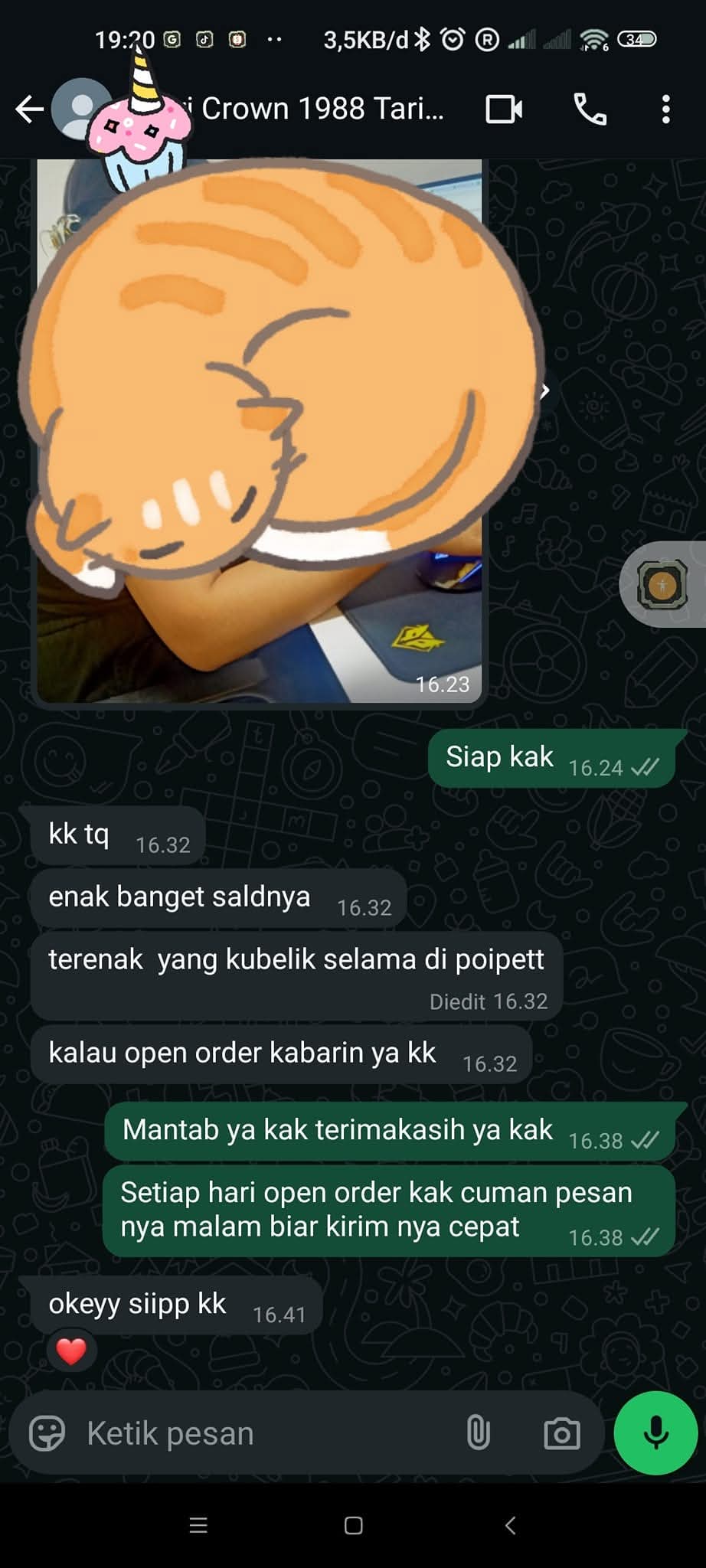 Chat conversation screenshot 8